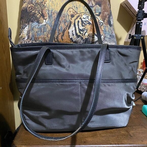 MICHAEL Michael Kors Kempton Grey Nylon Tote - Picture 2 of 5